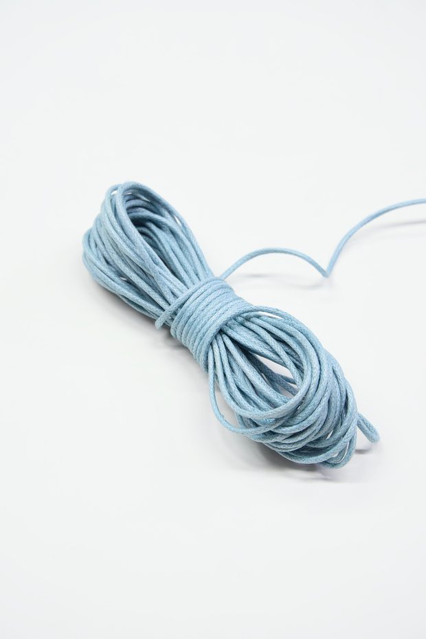 2 mm Round Waxed Cord - Waxed Cotton Round Cord Lacing - 10 Meters