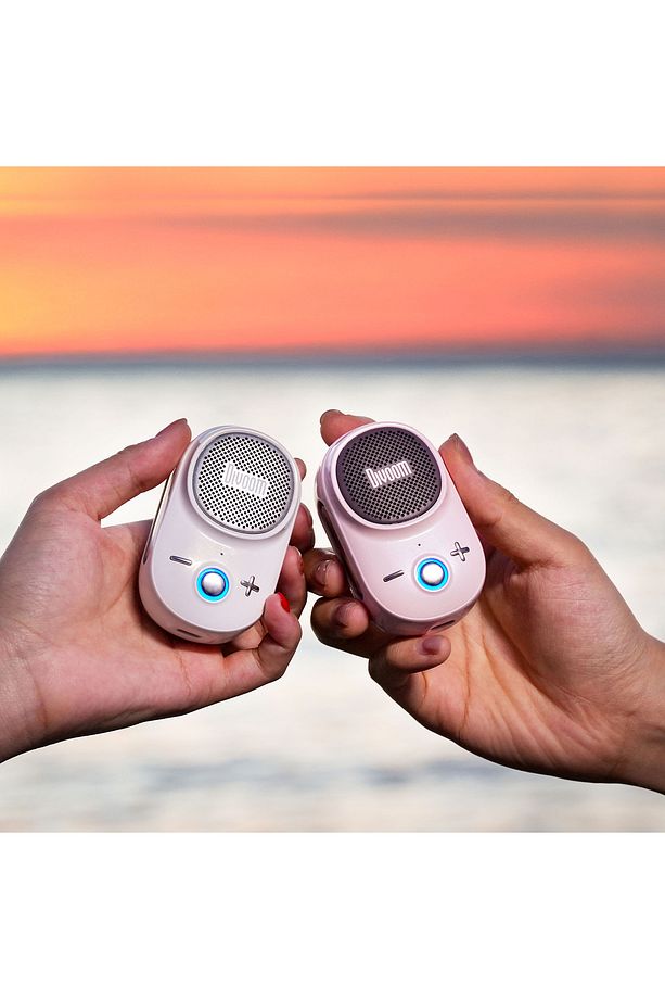 Itour-s Ip67 Mini Bluetooth Hoparlör, Güçlü Bas, Taşınabilir Ses Bombası, Pembe - 8