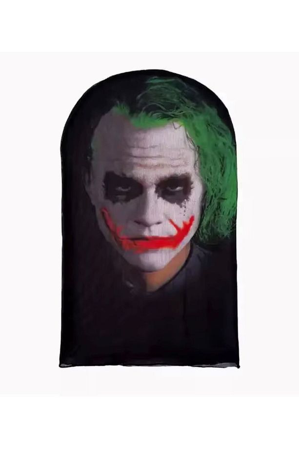 3D Komik Elyaf File Çorap Maske Ünlü Serisi Parti Simülasyon Tam Yüz Maskesi JOKER - 2