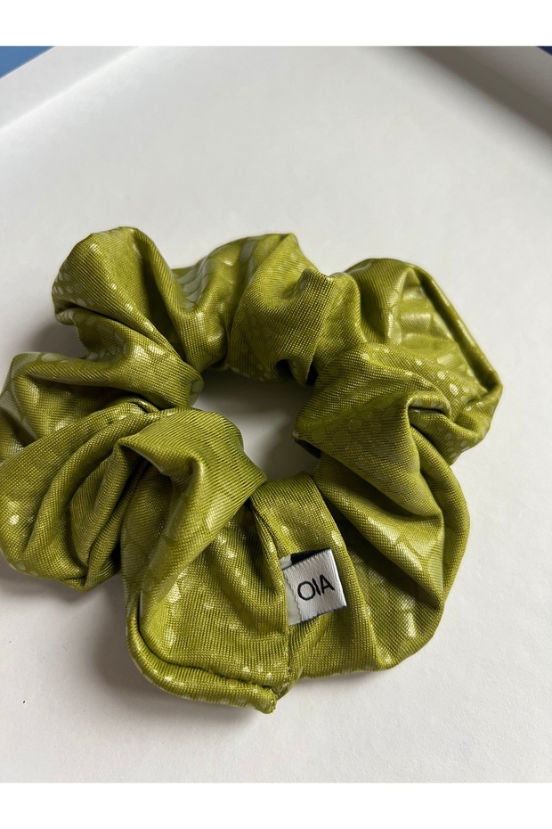 Scrunchie Crocodile Pattern Rubber Buckle - 1