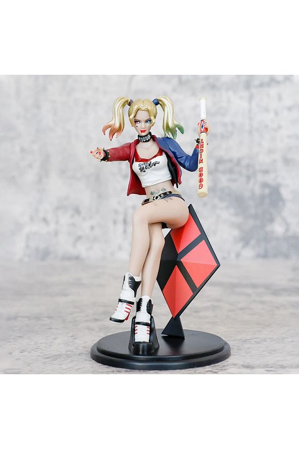 İntihar Harley Quinn Action Anime Figure 12 cm Hediyelik masa üstü oyuncak - 2