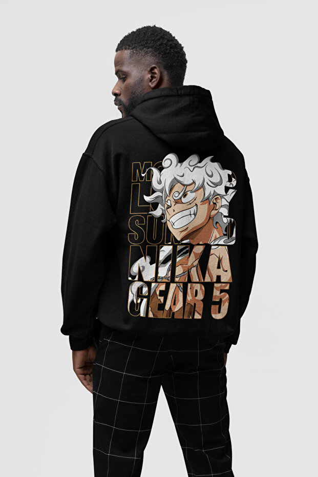 Monkey Luffy Gear 5 Printed Unisex Oversize Anime Hoodie