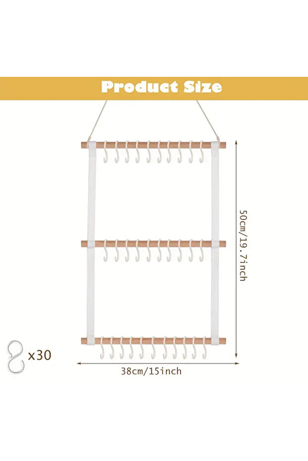 3PSNG-1 Headband Display Rack Headband Organizer for Girls Hair Accessories Organizer Storage Wall H