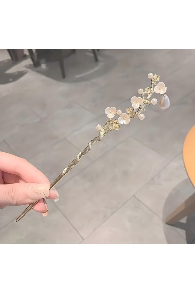 As Shown Sweet Romantic Chinese Style Hairpins Fashion Versatile Hair Accessories Jewelry Flowers Wo