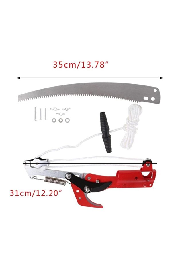 مقص تقليم الأشجار عالي الارتفاع قابل للتمديد لتقليم أشجار الفاكهة بطول 3 سم... - 4