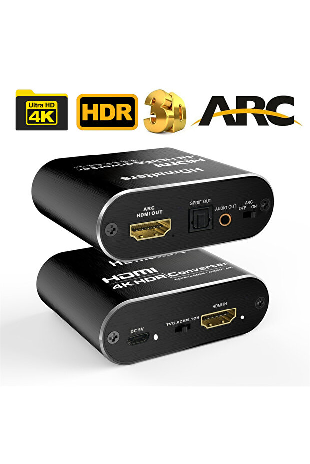 ملاحظة التحقق ملاحظة التحقق مستخرج صوت HDMI 4K 60Hz مستخرج صوت HDMI 2.0 مقسم ARC 5.1 قناة HDMI