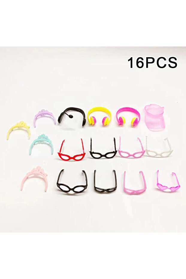 16PCS 4/8/16Pcs Bento Decoration Tools Lunch Bento Box Food Glasses Headwear Buffet Sandwich Toppers