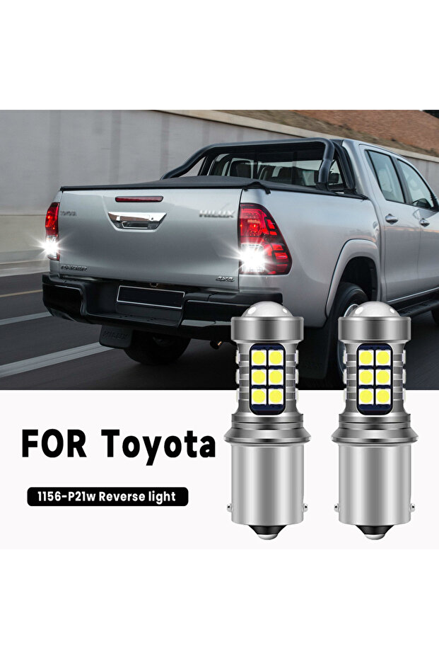 2x Luz de Backup LED para Toyota Hilux Lampada, Blub Canbus Acessorios 2004-2019 2010 2011 2012 ...