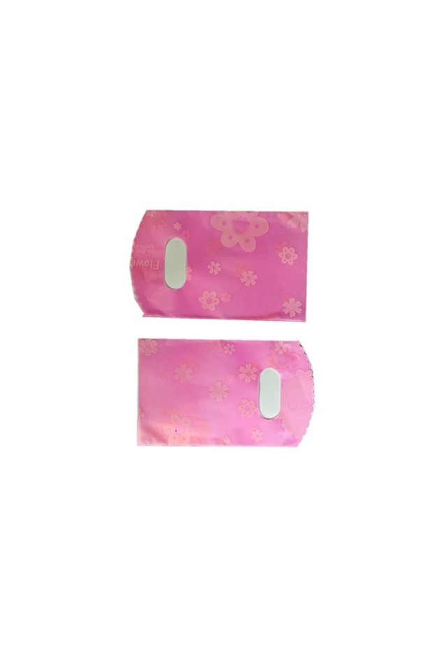 8.8x13cm Other Pink 50pcs Pink Flower Pattern Jewelry Packaging Bag, Small Ear Studs Small Hair Deco