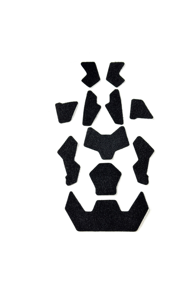 black 11pcs FAST Helmet Magic Sticker Airsoft Helmet Patches Hook and Loop Sticky for FAST Tactical