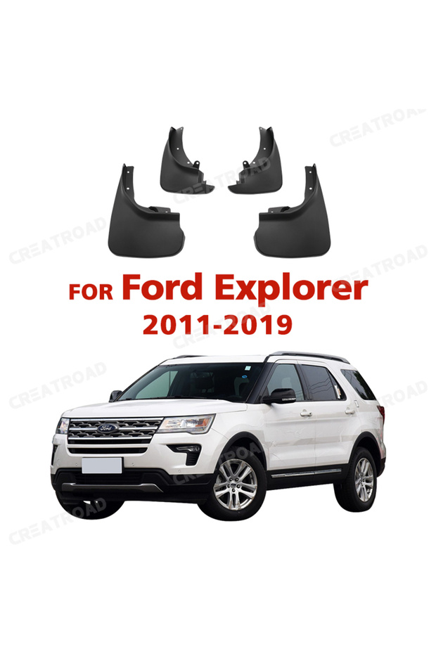 واقيات الطين المصبوبة على طراز OE لسيارة Ford Explorer 2011-2019 2018 2017 2016 2015 واقيات الطين والرذاذ