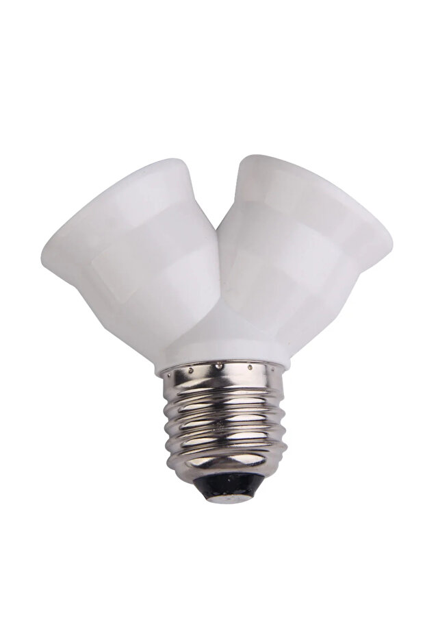 E27 Base Light Lamp Bulb Socket 1 to 2 Splitter Adapter Converter Socket Lamp Holder For Home Soc... - 6