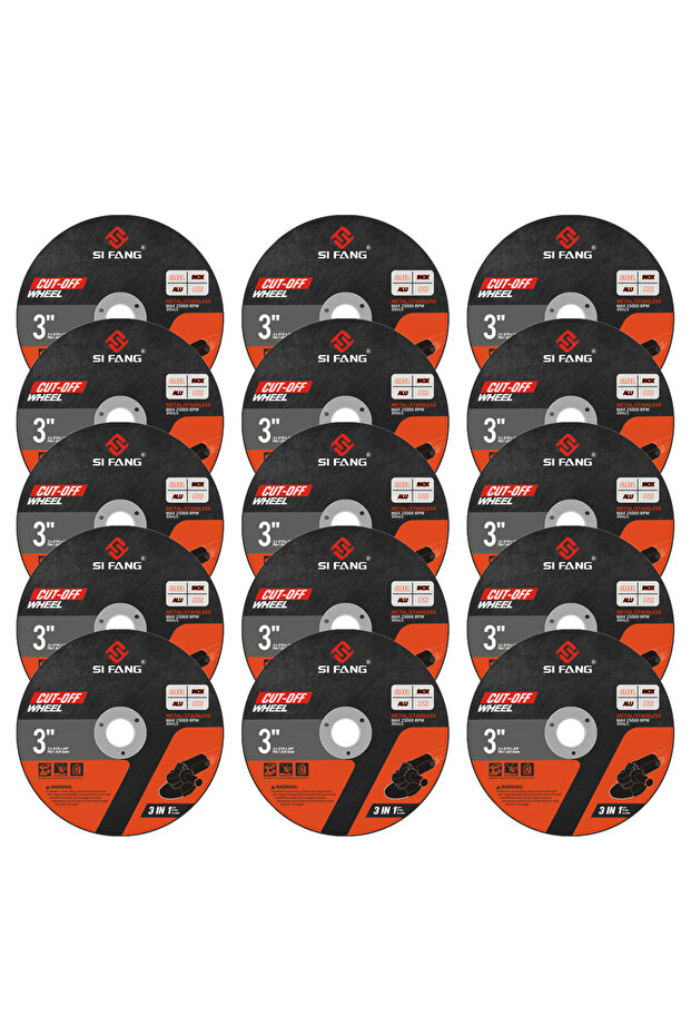 SIFANG 15pcs 3inch Resin Cutting Disc Cut Off Wheel Angle Grinder Disc Slice Fiber Reinforced for...