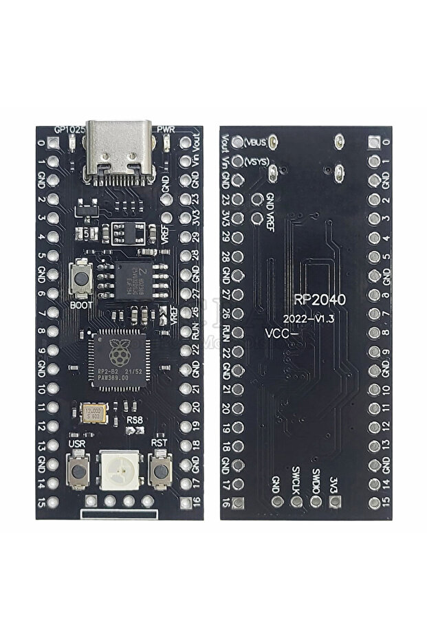 16MB Flash RP2040 Development Board Module for Raspberry Pi Pico Micropython Core Main Control 264KB - 8