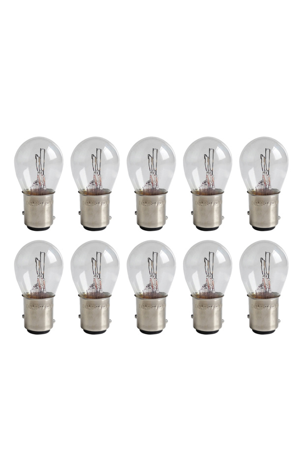 10 × 10 قطع 1157 BAY15D LED انعطاف ضوء فردي للسيارة والقارب ومصباح الفرامل الخلفي ومصباح خلفي شفاف