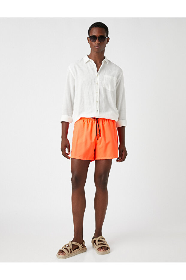 Basic Swim Shorts with Lace Waist