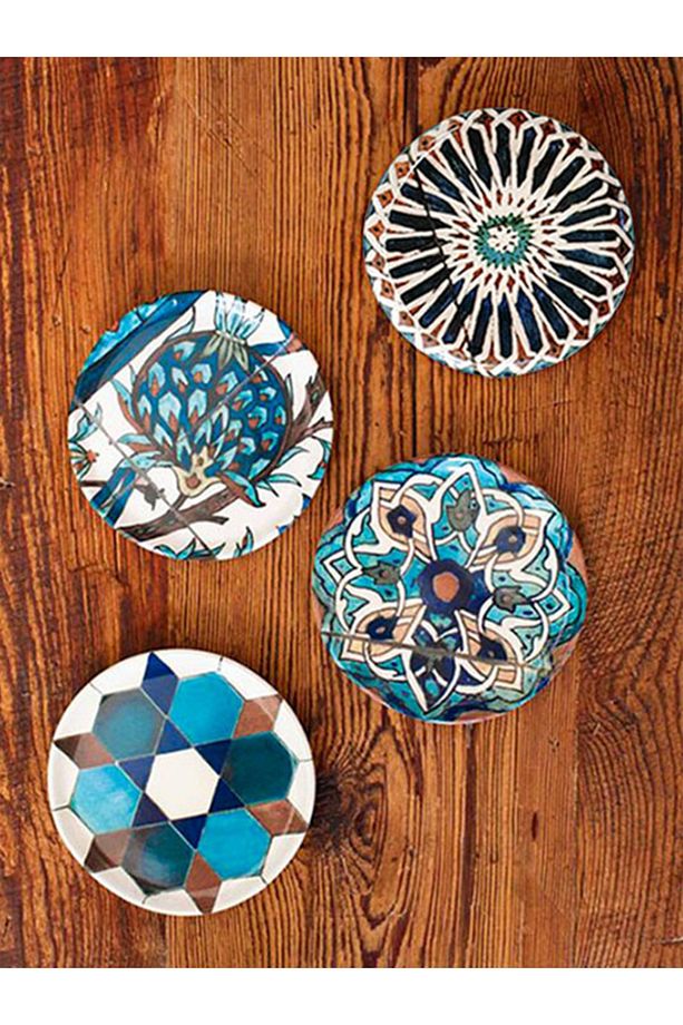 Sade Çini 4lü Meze Ve Tatlı Seti - 14 Cm - Refika Birgül Yılbaşı Sofrası - 5