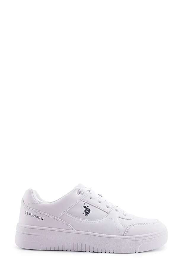 U.S. Polo Assn. Women's White Sneakers - with Logo