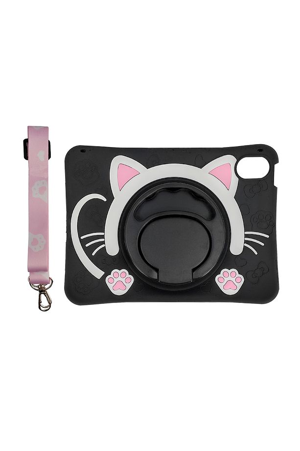 İpad Mini 6 (MK8C3TU/A) Uyumlu Maskot Seri Arka Koruma - Siyah - 1