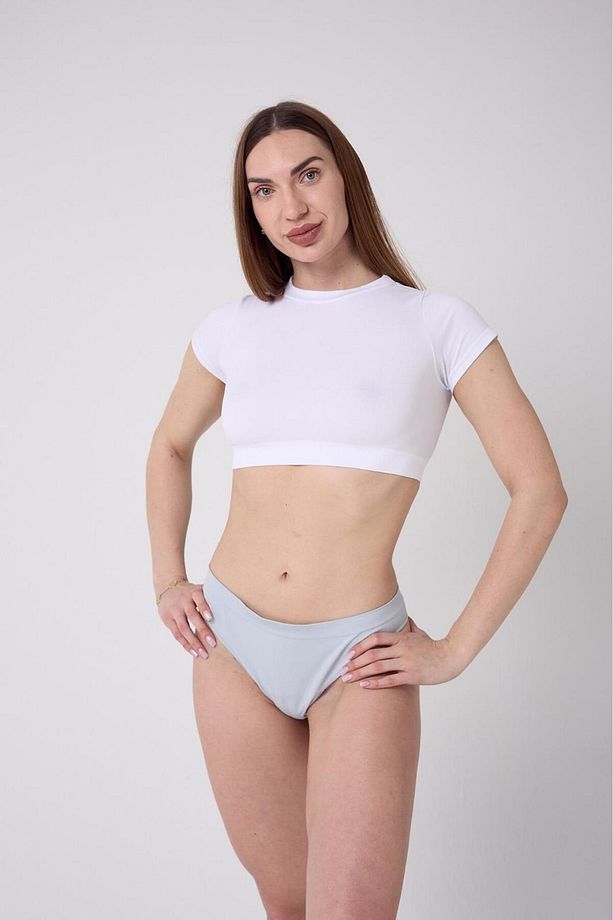 Navelli Model String Külot Düz Desensiz Sade Yumuşak Kumaşlı String Külot Açık Mavi Renk - 3