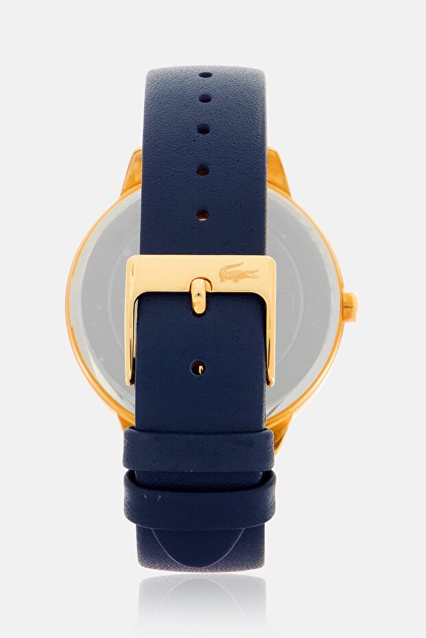 Women 2001058 Leather Strap Watch 35 mm, Navy - 5