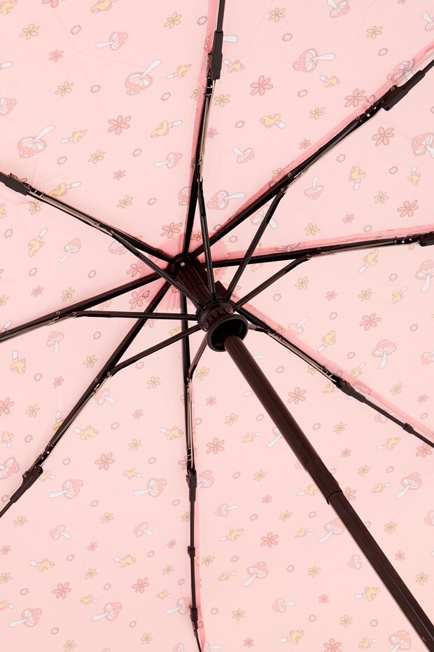 Auto Open Close Carabiner Umbrella, Peach - 3