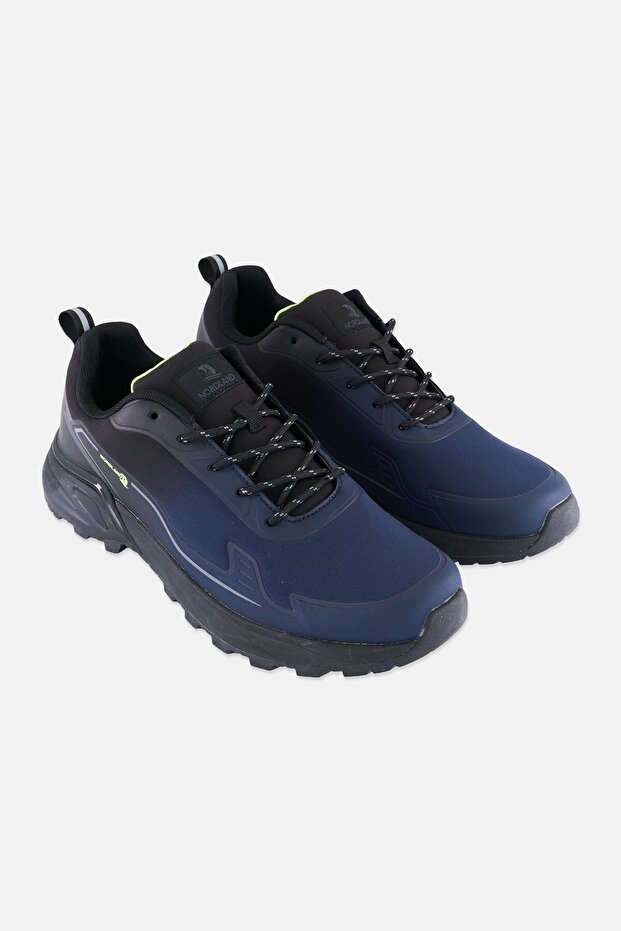 Men Lace Up Hiking Shoes, Multicolor