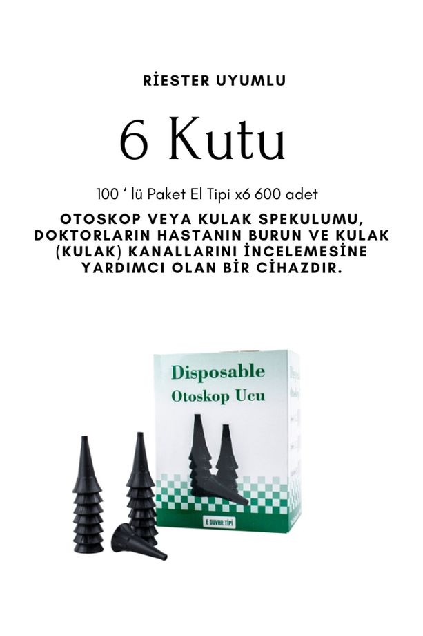 DİSPOSABLE OTOSKOP UCU EL-DUVAR TİPİ 2(2,5)MM*100 ADET X 6 KUTU - 3