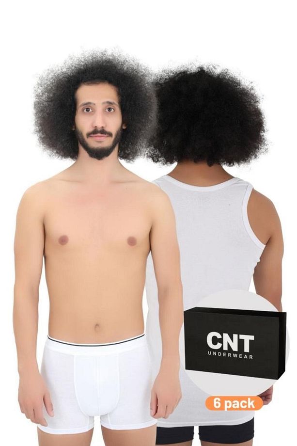 Erkek Pamuklu Atlet Boxer Takımı Basic 3'lü Premium Paket - 6