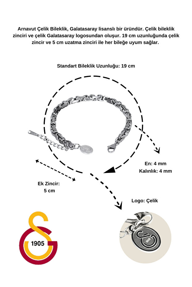 GS ARNAVUT ÇELİK BİLEKLİK - 5