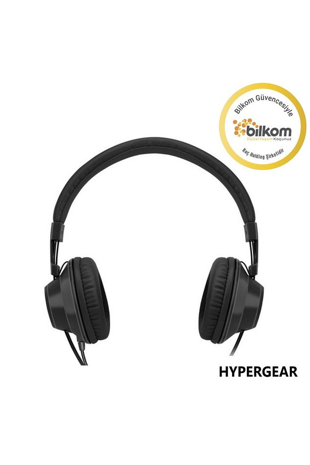 V50 Type-c Ve 3.5mm Jack Girişli Mikrofonlu Kablolu Kulaküstü Kulaklık Siyah - 2
