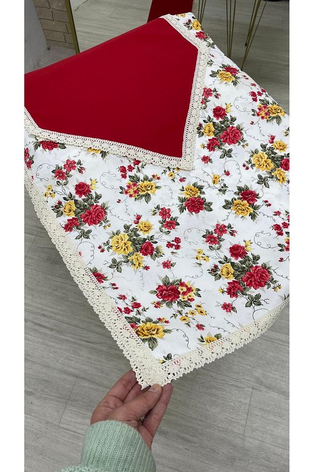 Leke tutmaz su geçirmez duck kumaştan masa örtüsü ve runner - 4