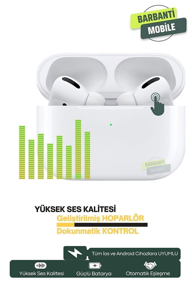 Pro Ios Android Uyumlu Kablosuz Bluetooth Kulaklık Kılıf Hediyeli - 5