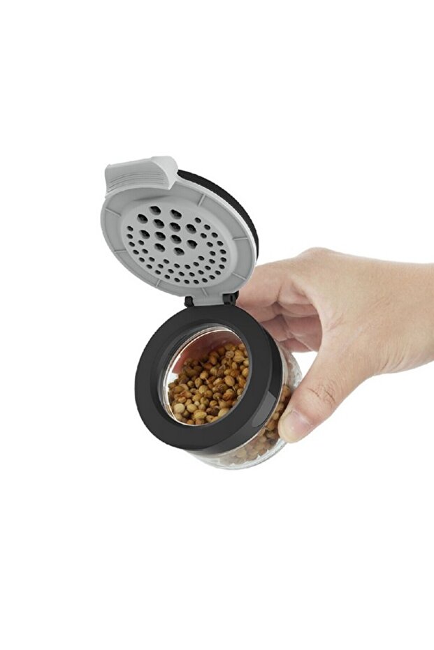 6-Jar Spice Container Set with Rotating Rack - 2