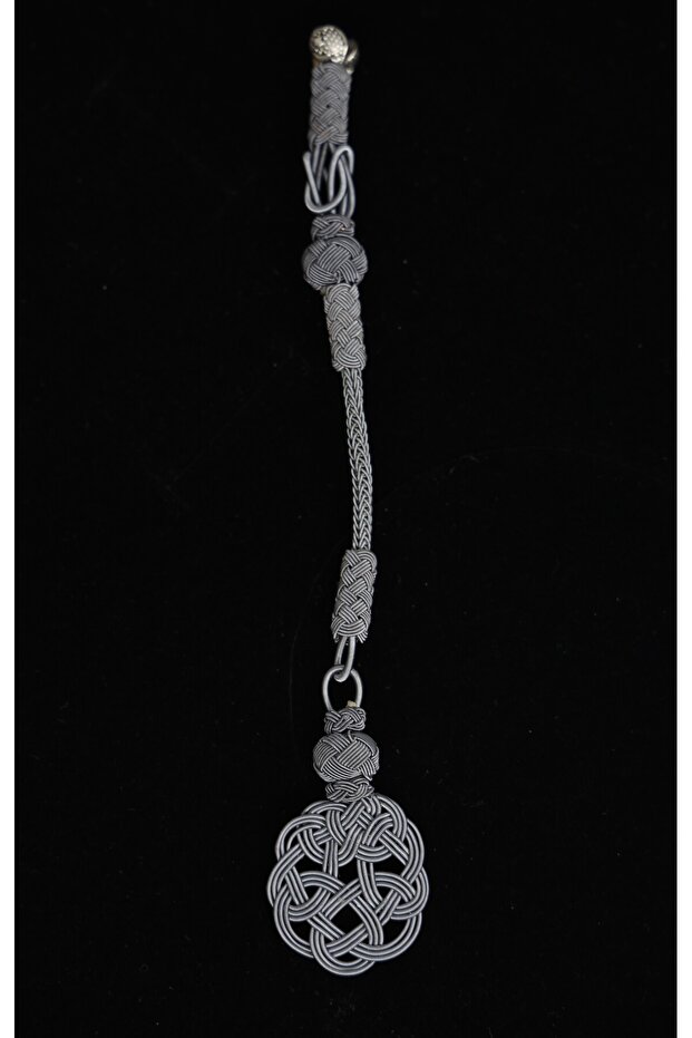 Trabzon Handwork Hand Knitted Kazaz Gray Imame Tassel