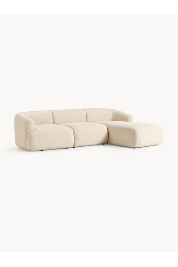 Mode Togg Soft Sağ Köşe Koltuk Takımı 3 Modül 02 Bej Bukle Kumaş Işbir Sünger(Evinize Teslim) - 4