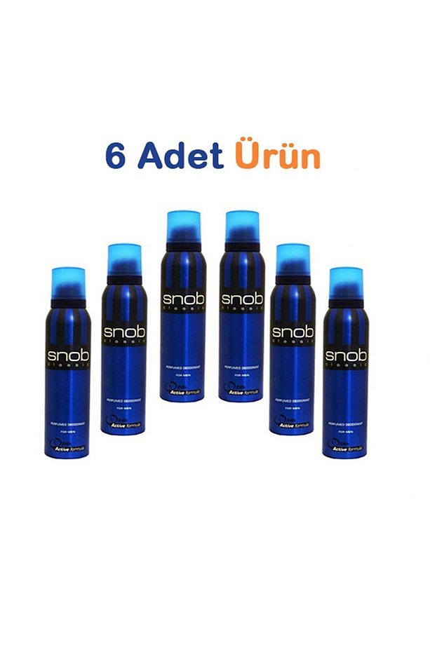 For Men Classic Deodorant 150ml X 6 Adet - 1