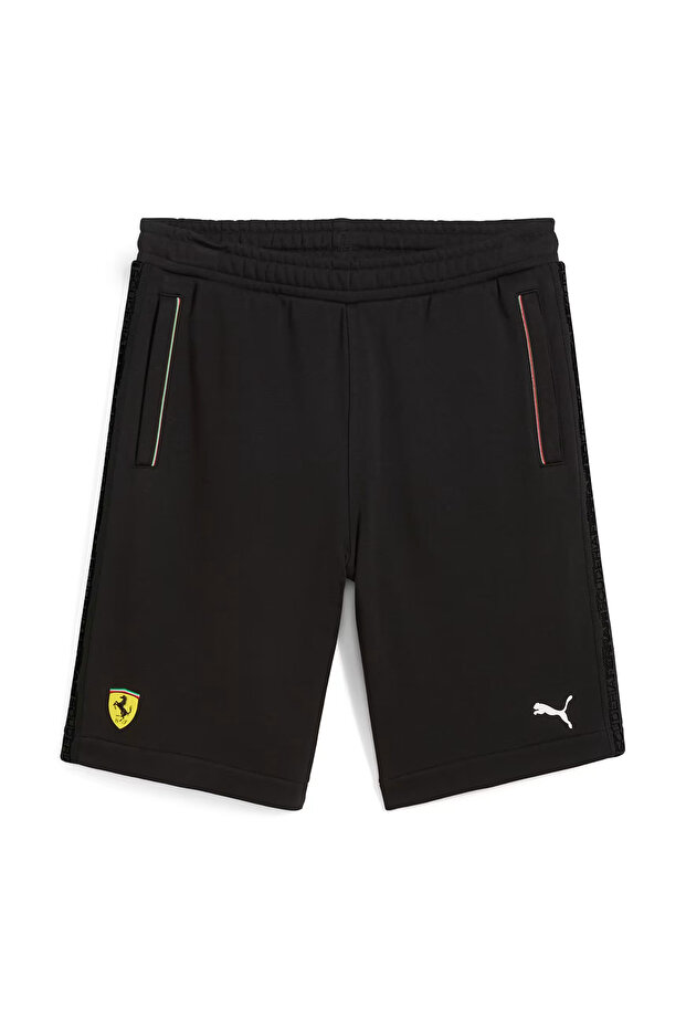 Ferrari Race Erkek Siyah Günlük Stil Şort 63018401 - 4