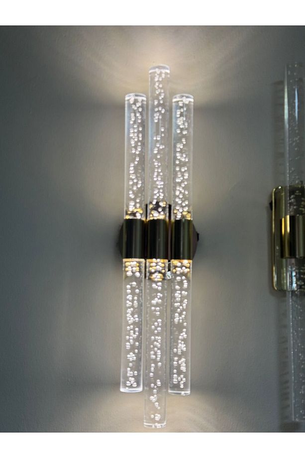 Bubbletrio Şik Ve Zarif Modern Led Duvar Aplik 51 Cm Gold Pilli - 5