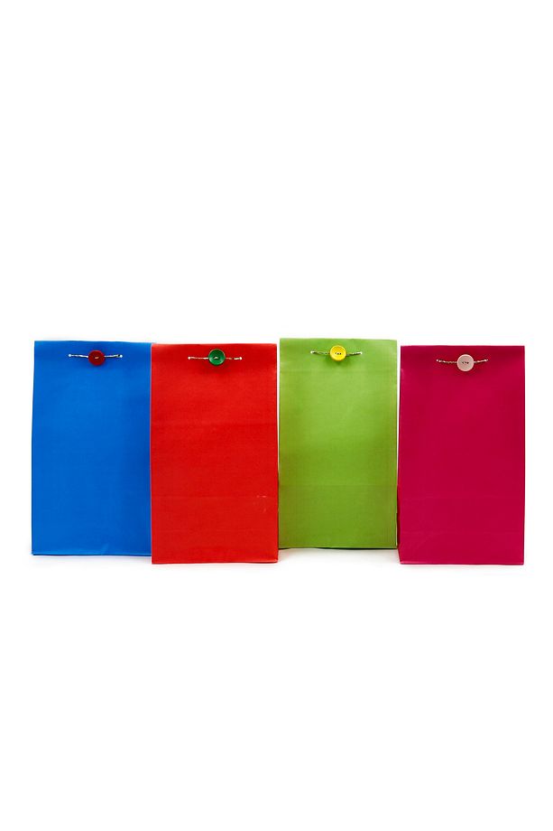 15x29x8 Cm Renkli Kese Kağıdı 12 Adet, Hediyelik Poşet, Hediye Kutusu (Karışık Renklerde) - 3
