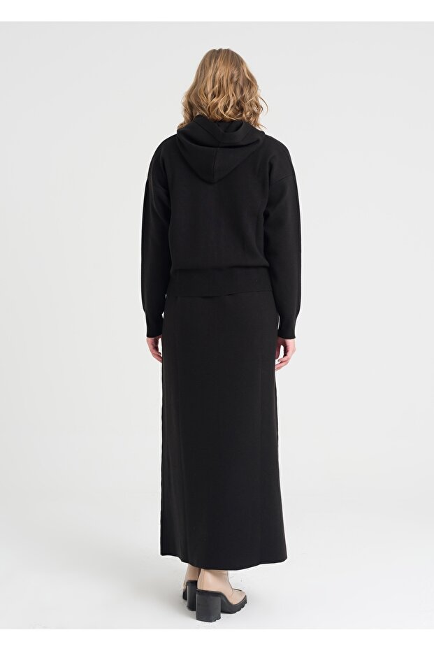 Kapşonlu İkili Triko Takım - 6