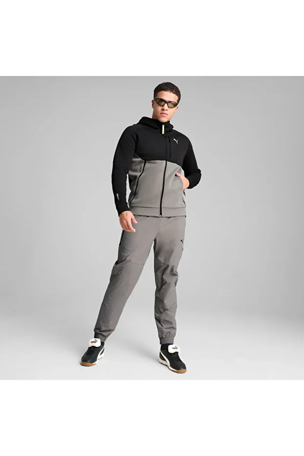 Pumatech Full-Zip Hoodie Erkek Gri Eşofman Üstü - 3