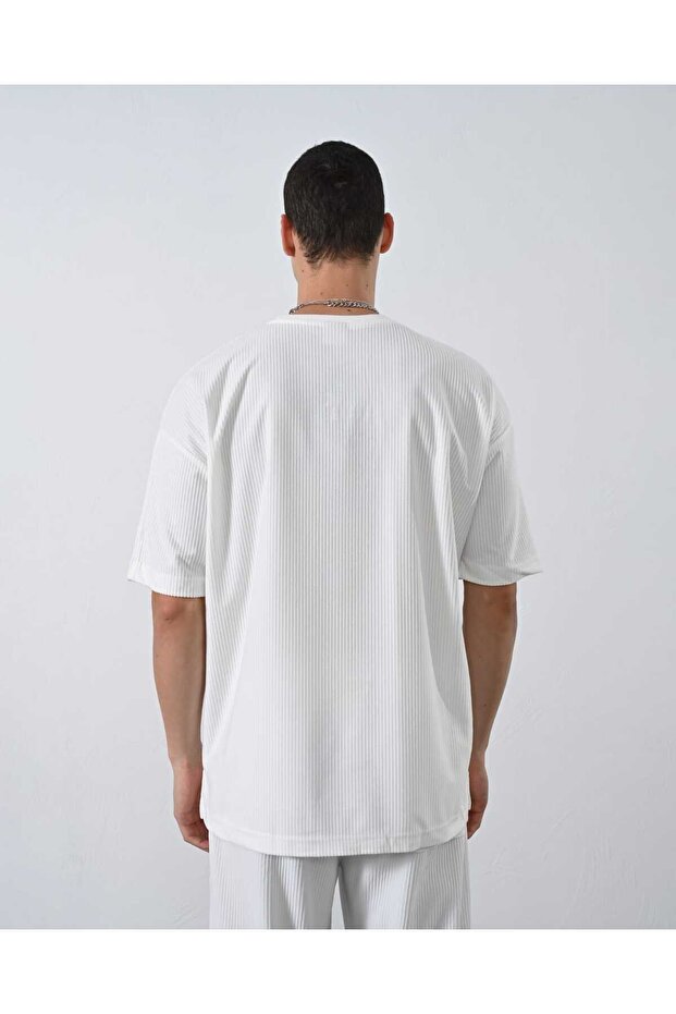 FİTİLLİ KADİFE TSHİRT OVERSİZE UNİSEX - 6