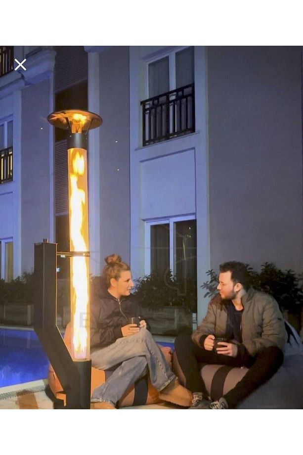 Roket füze tipi pelet soba 120 cm - 4