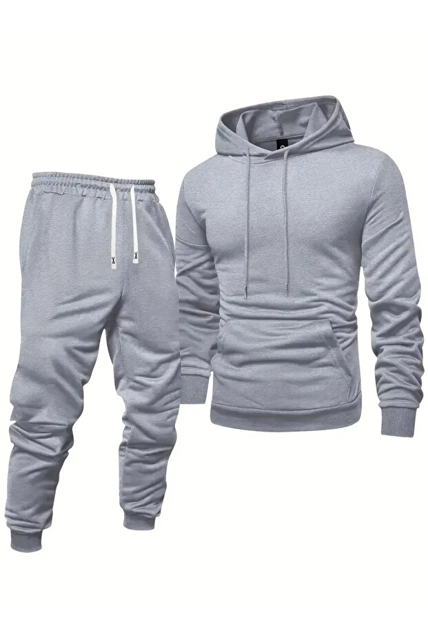 unisex Kalın Polarlı Eşofman Takımı - 3