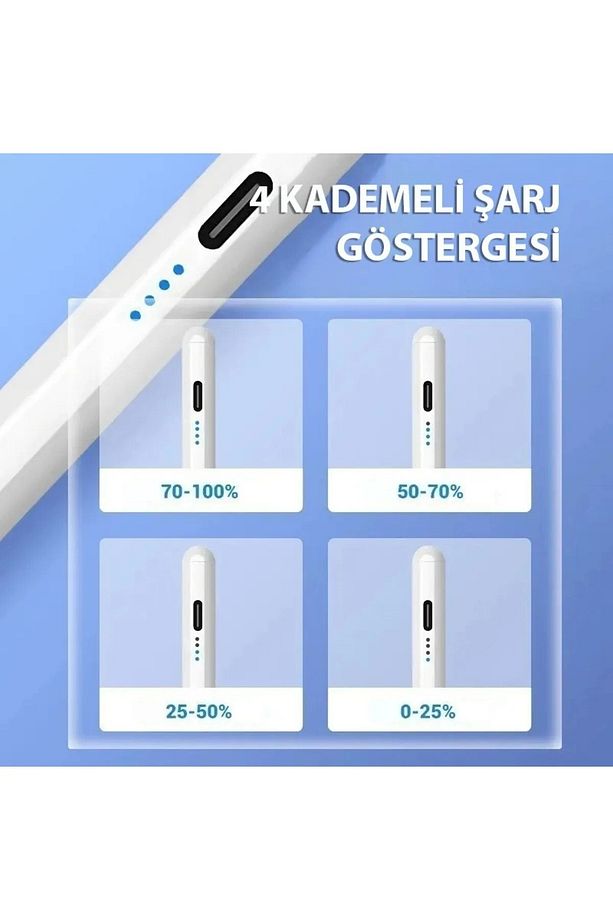 iOS Android Windows Uyumlu Tablet Telefon iPad Yazı Çizim Kalemi - 3