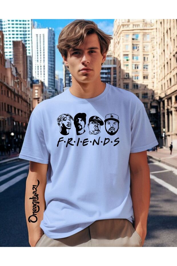 Friends Printed Men's Oversize T-Shirt