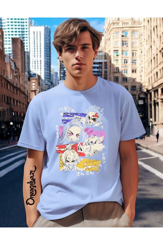 Anime Printed Men's Oversize T-Shirt
