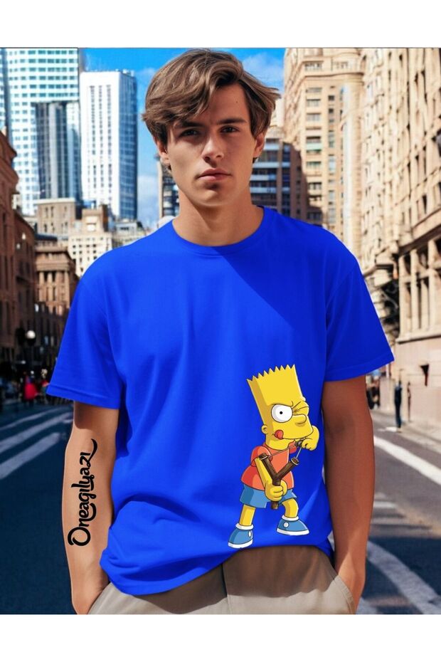 Simpson Printed Men's Oversize T-Shirt