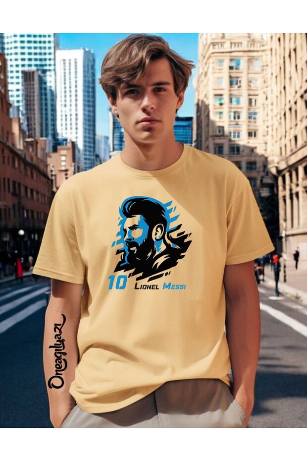 Messi Printed Men's Oversize T-Shirt